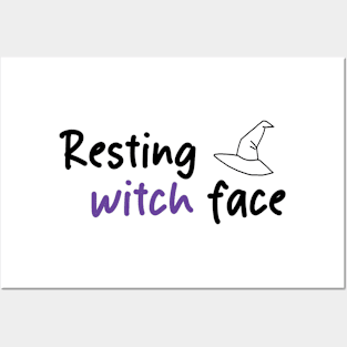 Resting witch face (White) Posters and Art